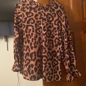 Cheetah print long sleeve woman’s shirt